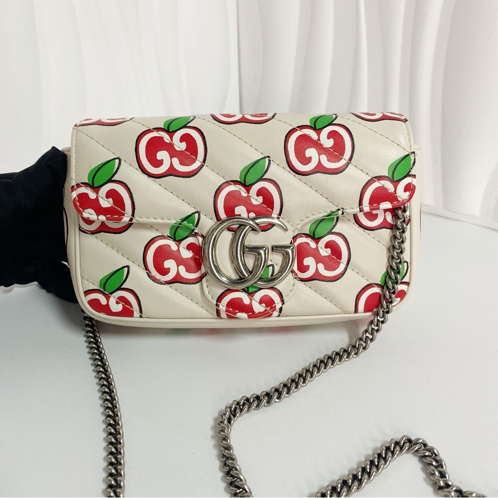 Gucci GG Logo Mini Marmont Shoulder Bag Crossbody